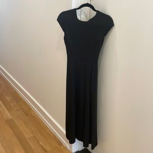 Babaton Black Cap Sleeve Dress